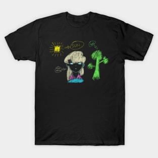 The Artist with The Sun and The Tree T-Shirt